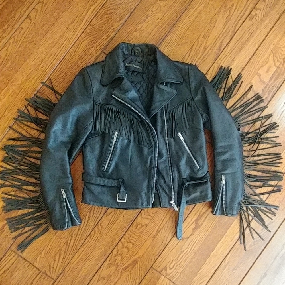 Harley Davidson 70s/80s fringed motorcycle jacket